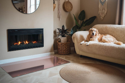 Obdĺžniková podložka pred krb Farba ružová