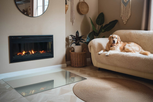 Obdĺžniková sklenená podložka pod krb Farba Svetlozelená