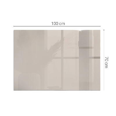 Obdĺžniková sklenená podložka pod krb Farba Svetlohnedá