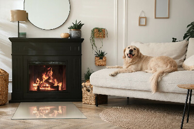 Obdĺžnikové sklo pod kachle Farba béžová