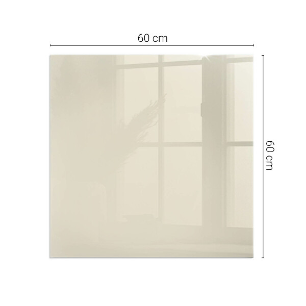 Obdĺžniková sklenená podložka pod krb Farba béžová