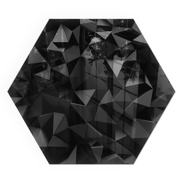 Šesťhranná podložka pod kachle Geometria v troch rozmeroch