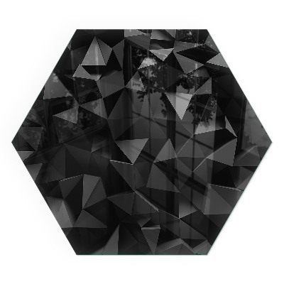 Šesťhranná podložka pod kachle Geometria v troch rozmeroch