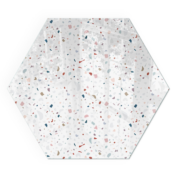 Šesťhranné sklo pod krbové kachle Tvary v miniatúre