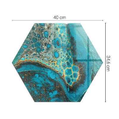 Šesťhranná podložka pod kachle Organický vzor v abstraktnom štýle