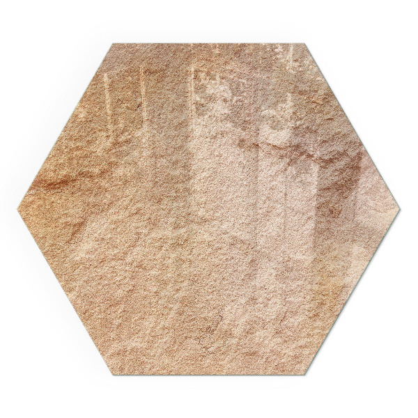 Šesťhranné sklo pod krbové kachle Povaha kamennej štruktúry