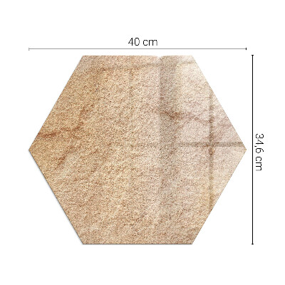 Šesťhranné sklo pod krbové kachle Povaha kamennej štruktúry