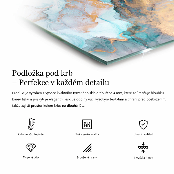 Šesťhranná sklenená podložka pod krb Drevená mozaika v rozložení