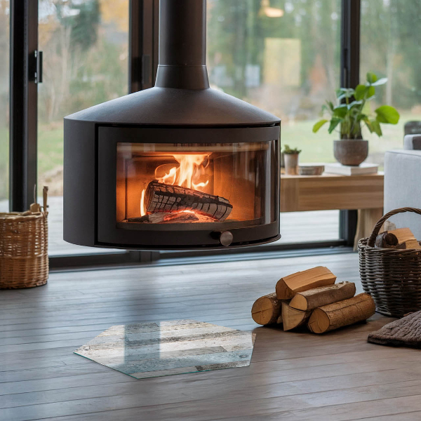 Šesťhranná podložka pod kachle Farby dosiek v rôznych odtieňoch