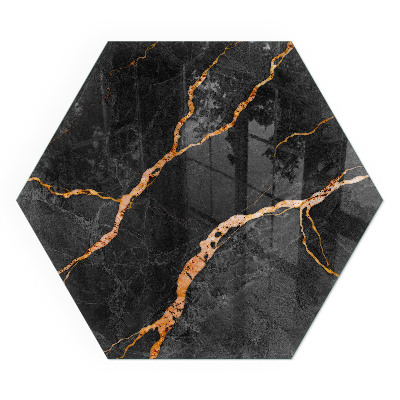 Šesťhranná podložka pod kachle Mramorový štýl s jemným žilkovaním