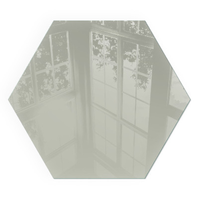 Šesťhranné sklo pod krbové kachle Farba Sivozelená