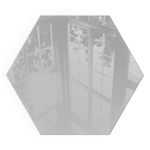 Šesťhranné sklo pod krbové kachle Farba Svetlosivá