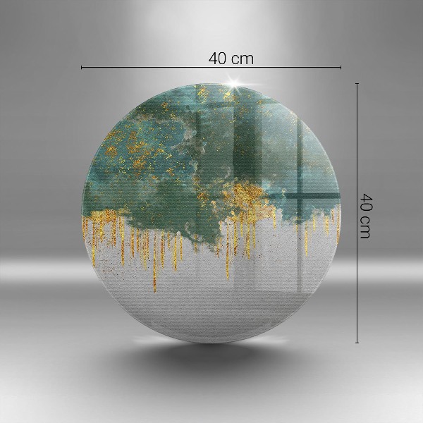 Podložka pod sviečky na hrob Abstrakcia so zlatom