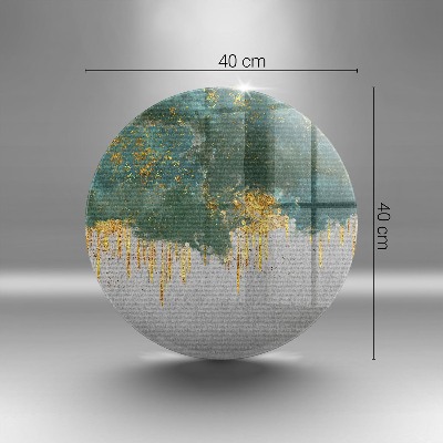 Podložka pod sviečky na hrob Abstrakcia so zlatom