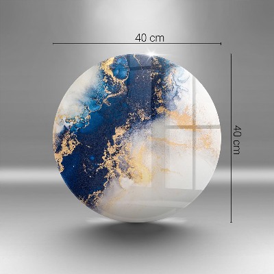 Podložka pod sviečky na hrob Abstrakcia s modrou