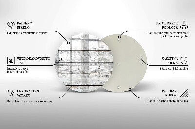 Podložka pod sviečky na hrob Svetlé drevené dosky