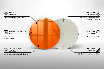 Podložka pod sviečku Oranžová farba