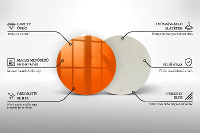 Podložka pod sviečku Oranžová farba