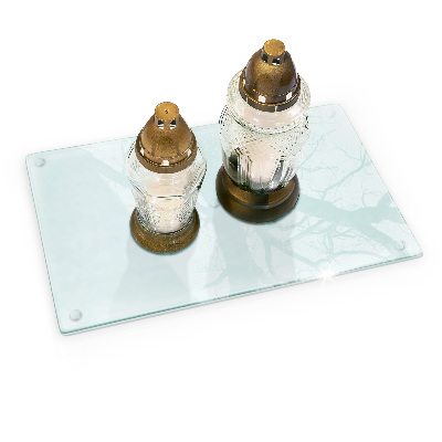 Sklenený svietnik priehľadný