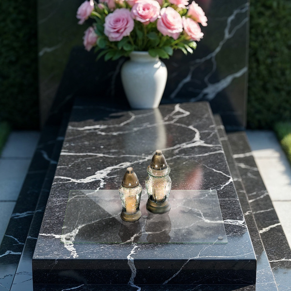 Sklenený svietnik priehľadný