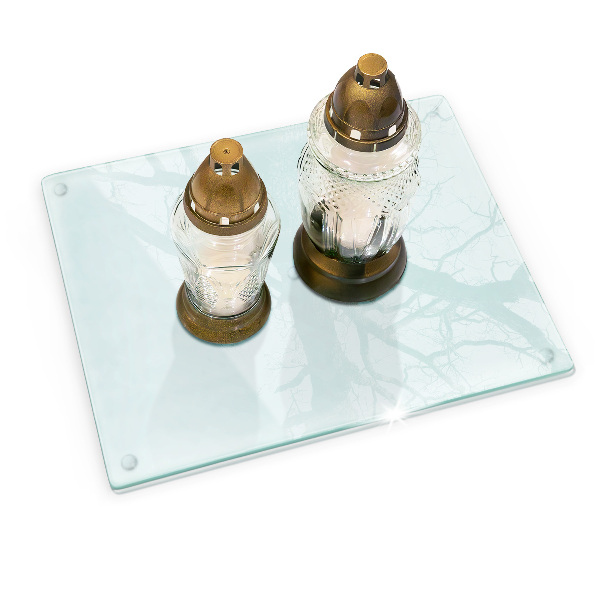 Sklenený svietnik priehľadný