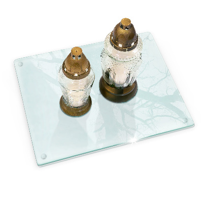 Sklenený svietnik priehľadný