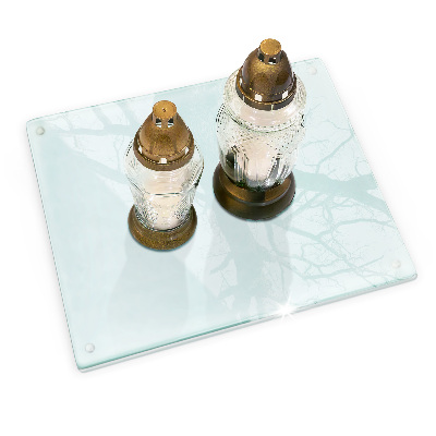 Sklenený svietnik priehľadný