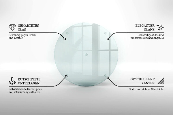 Okrúhly sklenený svietnik priehľadný