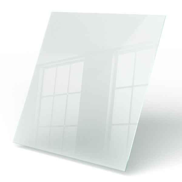 Štvorcová doska na stôl Polotransparentná