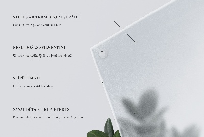 Štvorcová doska na stôl Polotransparentná