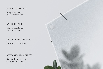 Štvorcová doska na stôl Polotransparentná