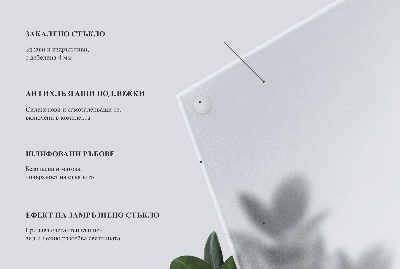 Štvorcová doska na stôl Polotransparentná