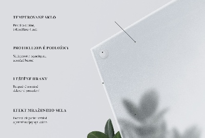 Okrúhla doska na stôl Polotransparentná