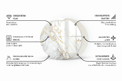 Okrúhla stolová doska Mozaikový vzor s ornamentami