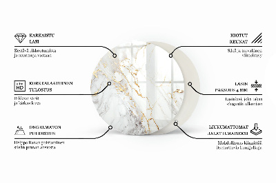 Okrúhla stolová doska Mozaikový vzor s ornamentami