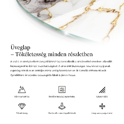 Okrúhla stolová doska Mozaikový vzor s ornamentami