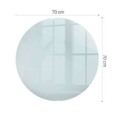 Okrúhla doska na stôl Transparentná