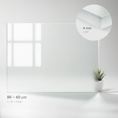 Obdĺžniková doska na stôl Polotransparentná