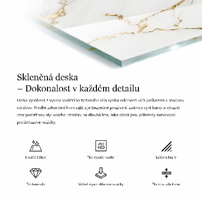 Obdĺžniková doska na stôl Vzor podobný mramoru