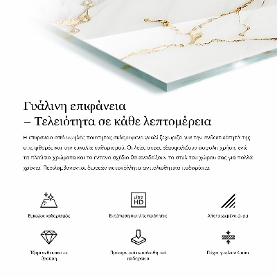Obdĺžniková doska na stôl Vzor podobný mramoru