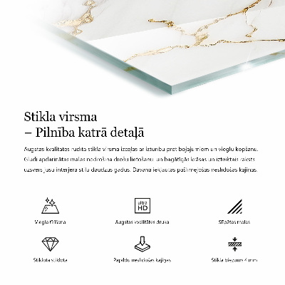 Obdĺžniková doska na stôl Vzor podobný mramoru