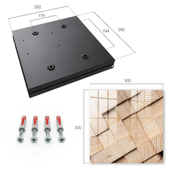 Skrinka na kľúče Drevená textúra