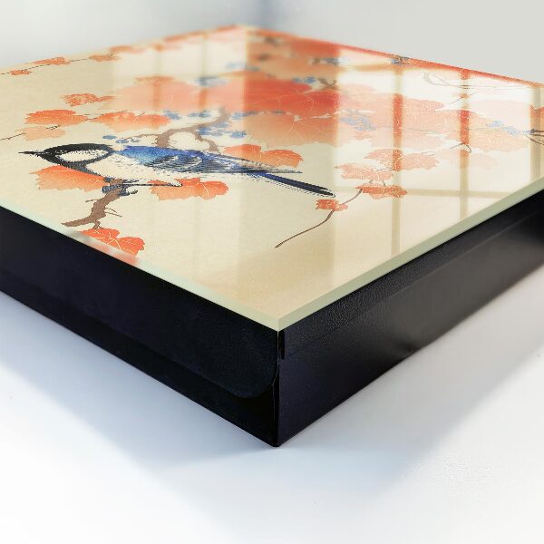 Skrinka na kľúče Vták a listy