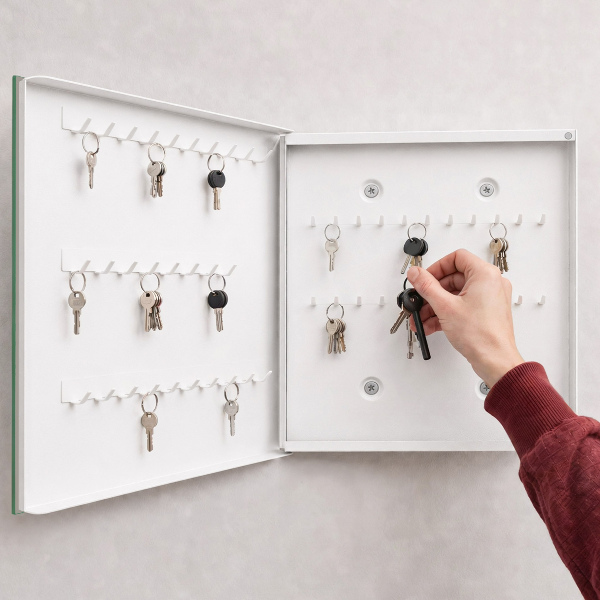 Skrinka na kľúče Kvety a vtáky