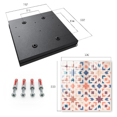 Box na kľúče Geometrický vzor