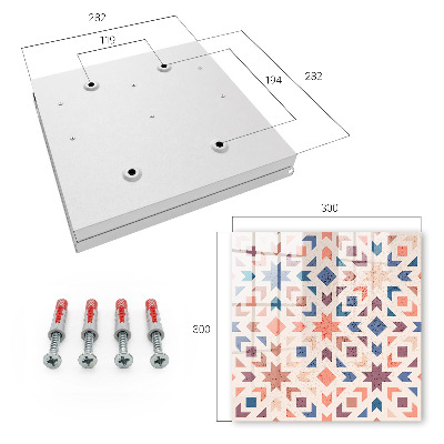 Box na kľúče Geometrický vzor