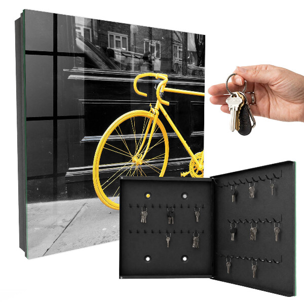 Box na kľúče Žltý bicykel