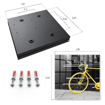 Box na kľúče Žltý bicykel