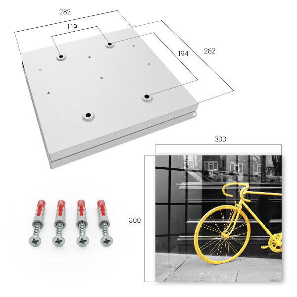 Box na kľúče Žltý bicykel