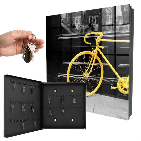 Box na kľúče Žltý bicykel
